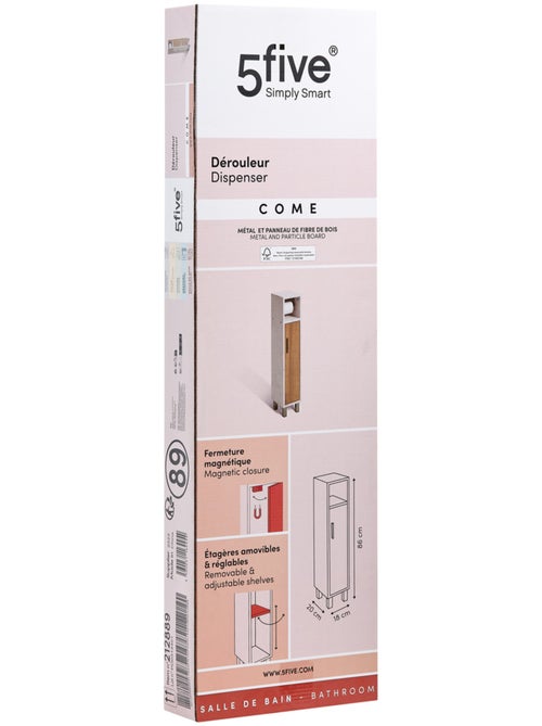 Dérouleur WC 1 porte effet marbre COME - Kiabi