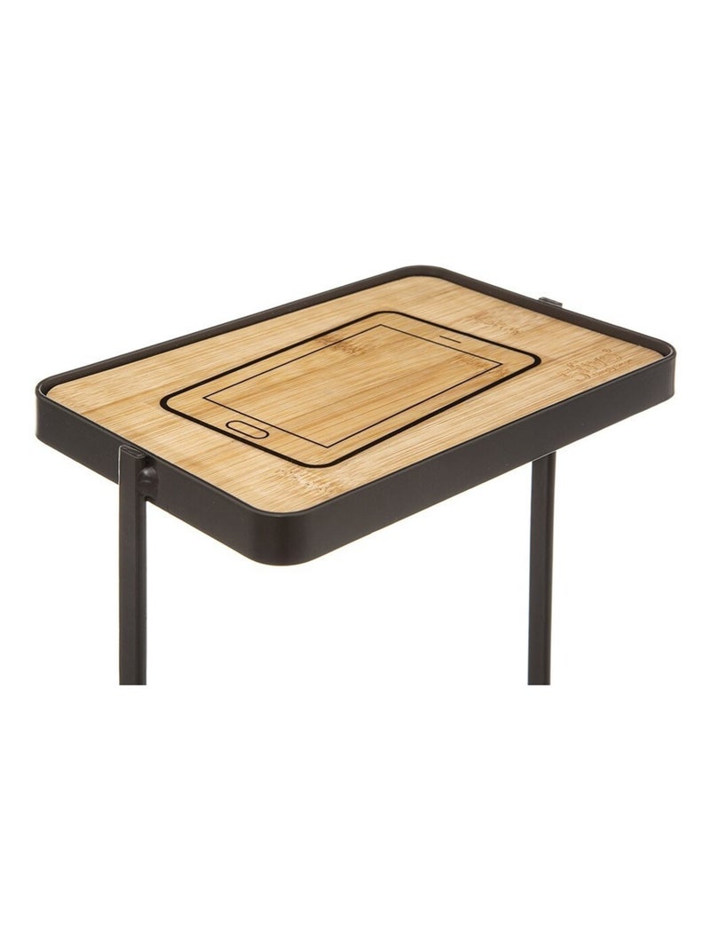 Dérouleur WC avec réserve et support téléphone Modern charbon Noir - Kiabi