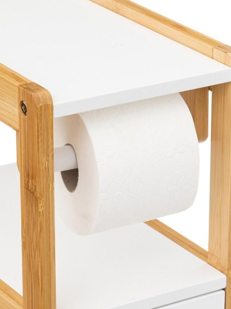 Dérouleur WC avec réserve Natureo blanc Blanc - Kiabi