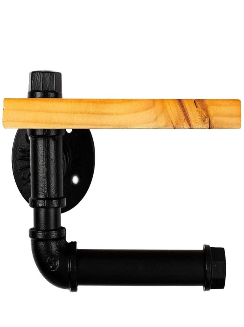 Dérouleur WC avec support industriel Noir - Kiabi