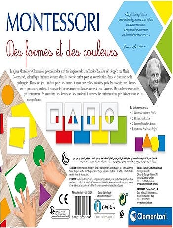 Des Formes Et Des Couleurs Montessori - Clementoni