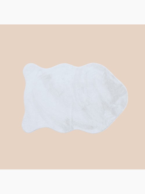 Descente de lit fausse fourrure blanche 90x60cm - Kiabi