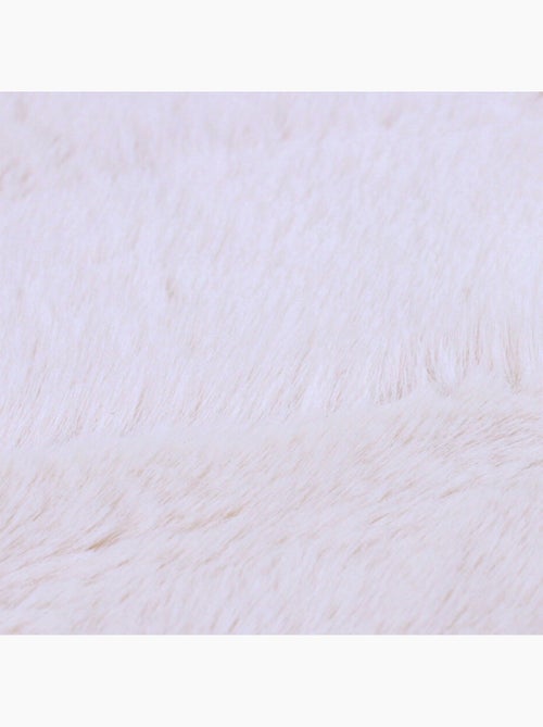 Descente de lit fausse fourrure blanche 90x60cm - Kiabi