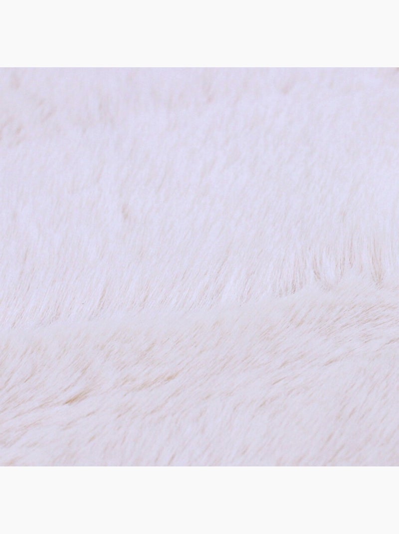 Descente de lit fausse fourrure blanche 90x60cm Blanc - Kiabi