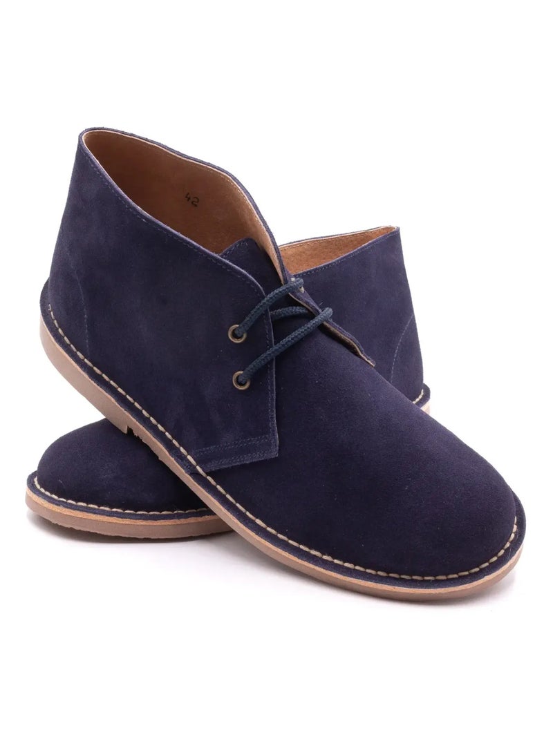 Desert Boots En Daim - Boni Amaury Noir Bleu marine Bleu - Kiabi
