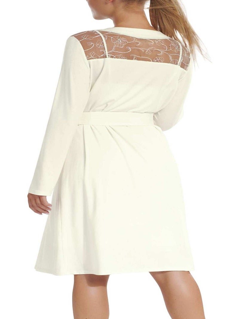 Déshabillé Liv Mariage Ecru - Kiabi