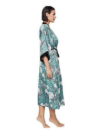 Déshabillé long manches trois quarts MALITZIA