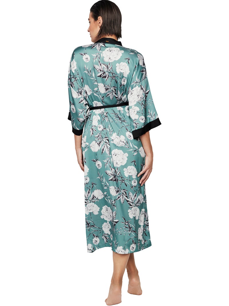 Déshabillé long manches trois quarts MALITZIA Vert - Kiabi