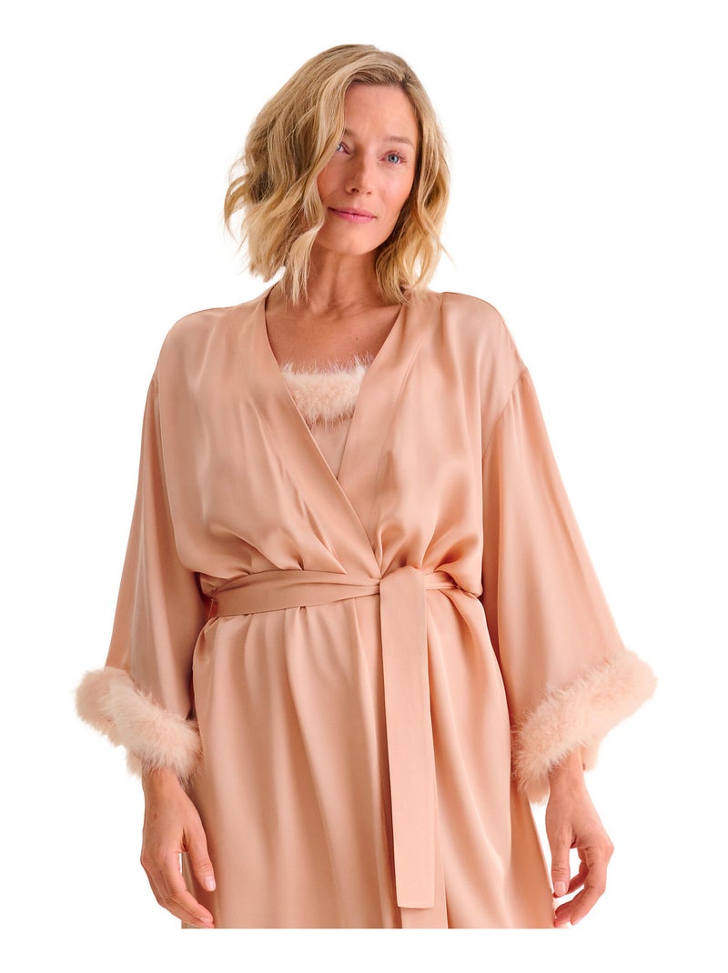 Déshabillé long PASSION Rose - Kiabi