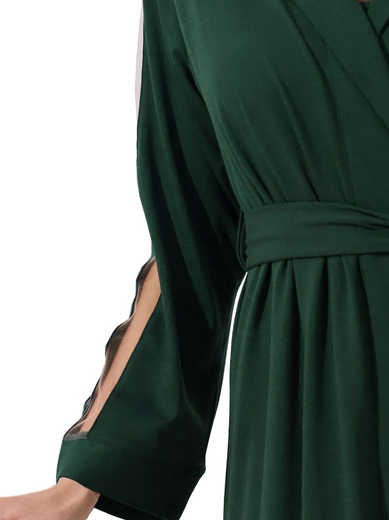 Déshabillé manches longues Gloriosa Vert - Kiabi