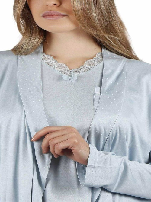 Déshabillé manches longues Soft Secret - Kiabi Déshabillé manches longues Soft Secret - Kiabi