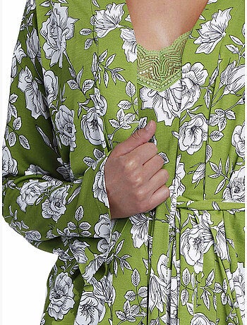 Déshabillé Navy Flowers