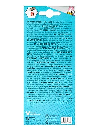 Désodorisant pour voiture - Minnie Mouse- Vanille Souris Parfum Élastique