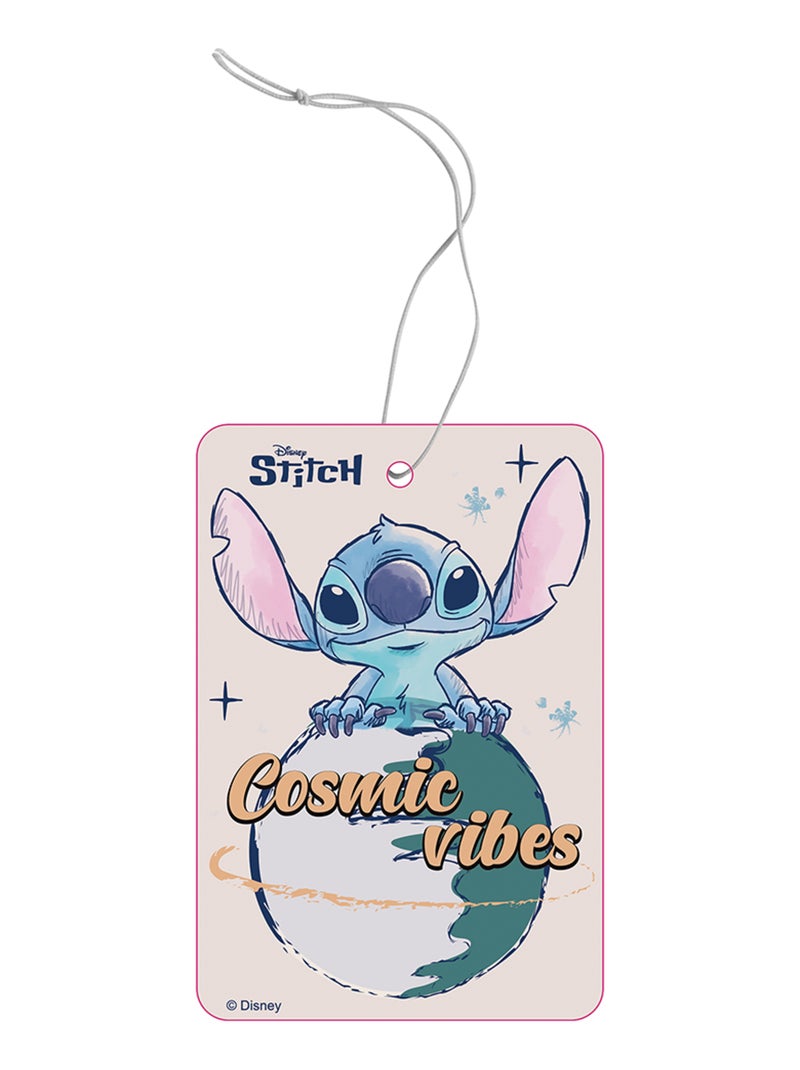 Désodorisant pour voiture en carton Stitch - Parfum Moonlight Breeze, parfum longue durée Bleu - Kiabi