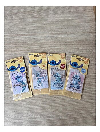 Désodorisant pour voiture en carton Stitch - Parfum vanille, arôme sucré et longue durée