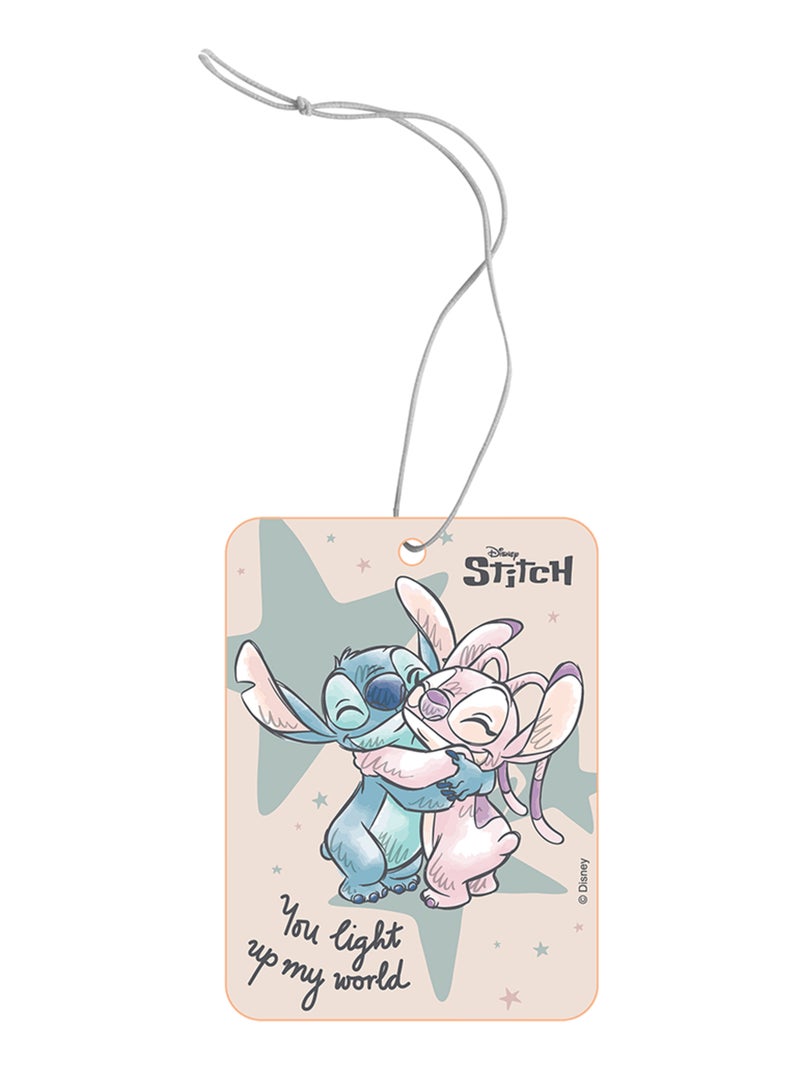 Désodorisant pour voiture en carton Stitch - Parfum vanille, arôme sucré et longue durée Bleu - Kiabi