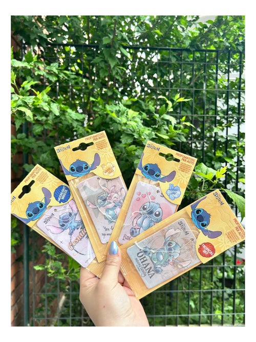 Désodorisant pour voiture en carton Stitch - Parfum vanille, arôme sucré et longue durée - Kiabi