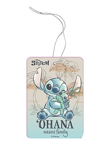 Désodorisant voiture Stitch en carton – Parfum tropical ciel, frais, exotique et longue durée