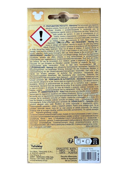 Désodorisant voiture Stitch en carton – Parfum tropical ciel, frais, exotique et longue durée - Kiabi