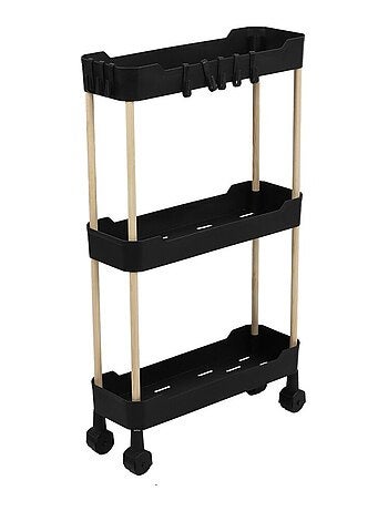 Desserte à roulettes 3 niveaux pour espaces étroits