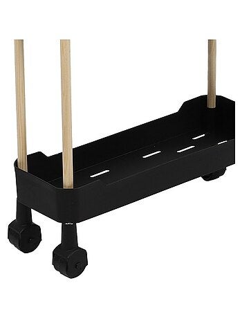 Desserte à roulettes 3 niveaux pour espaces étroits