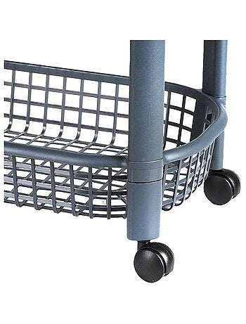 Desserte à roulettes en plastique 3 niveaux