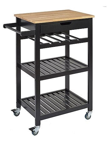 Desserte à roulettes blanc