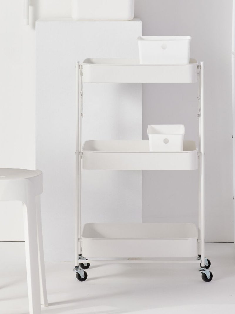 Desserte à roulettes sur 3 niveaux métal EQUIPMENT Blanc - Kiabi