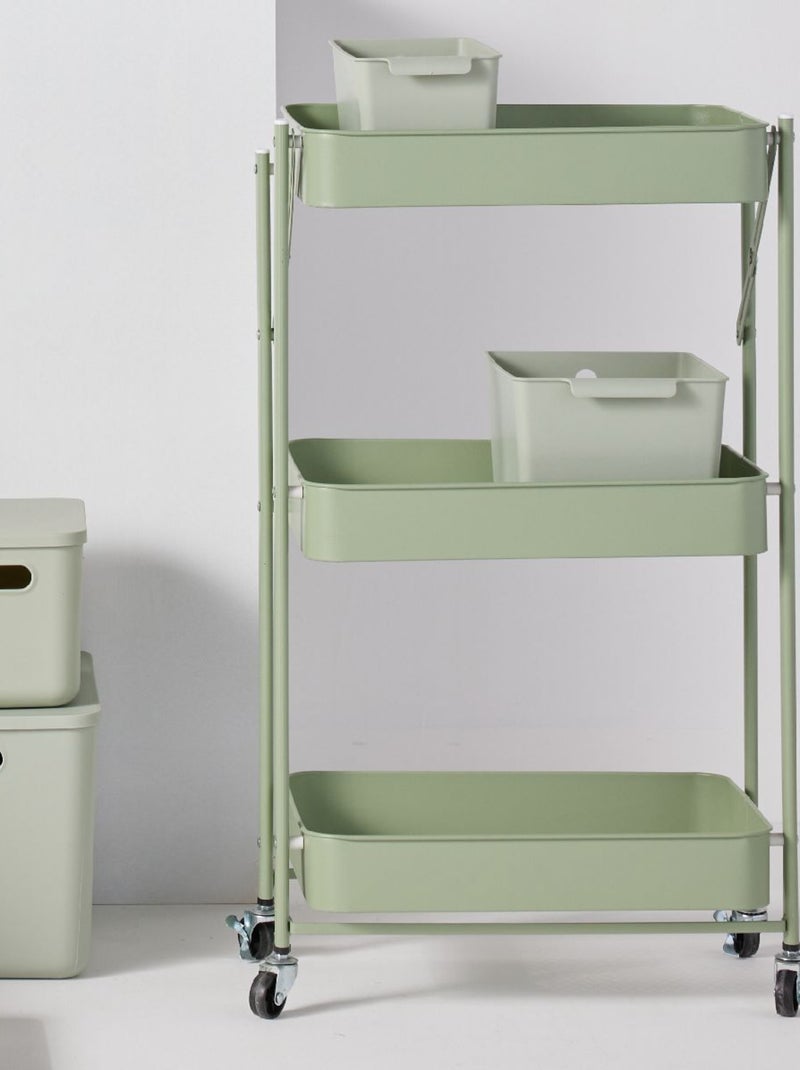 Desserte à roulettes sur 3 niveaux métal EQUIPMENT Vert - Kiabi