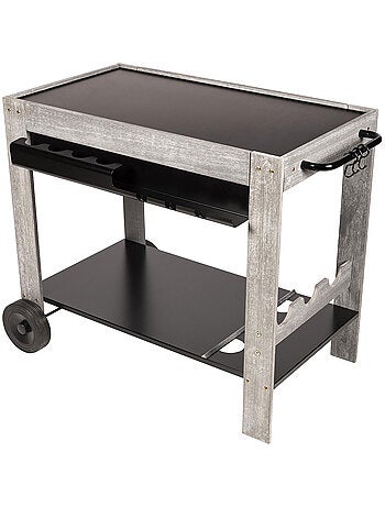 Desserte en bois spéciale " Plancha " à poser