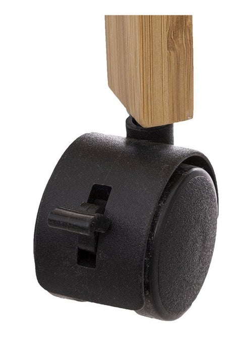 Desserte roulettes 3 niveaux bambou Linha - Kiabi Desserte roulettes 3 niveaux bambou Linha - Kiabi