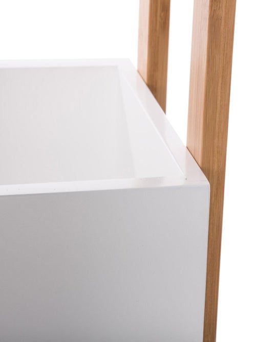 Desserte roulettes 3 niveaux blanc Natureo - Kiabi Desserte roulettes 3 niveaux blanc Natureo - Kiabi
