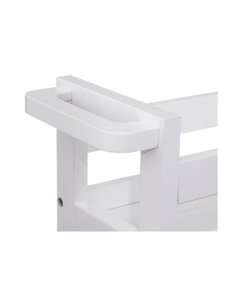 Desserte roulettes 3 niveaux coton Blanc - Kiabi