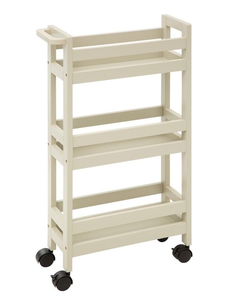 Desserte roulettes 3 niveaux lin Beige - Kiabi