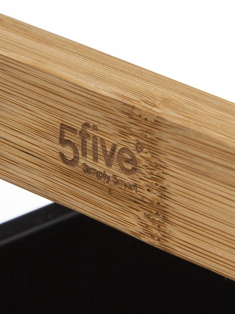 Desserte roulettes 3 niveaux noir Natureo Noir - Kiabi