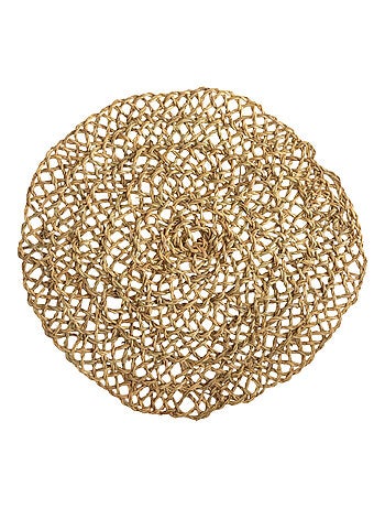 Dessous de plat fibre de palmier ajouré