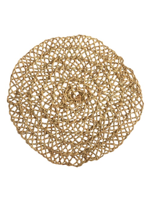 Dessous de plat fibre de palmier ajouré - Kiabi