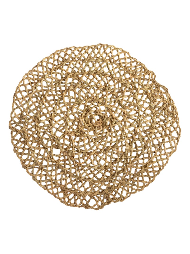 Dessous de plat fibre de palmier ajouré Beige clair - Kiabi