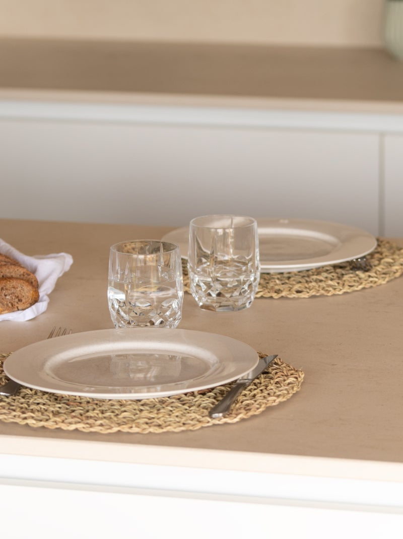 Dessous de plat fibre de palmier ajouré Beige clair - Kiabi