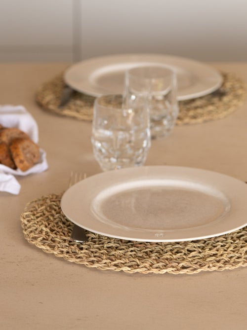 Dessous de plat fibre de palmier ajouré - Kiabi