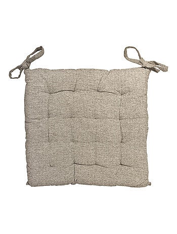 Dessus de chaise capitonné 40x40x5 cm ARTHUR, par Soleil d'Ocre