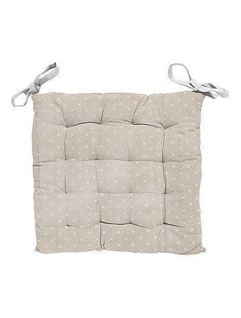 Dessus de chaise capitonné 40X40X5 cm CANDICE, par Soleil d'Ocre