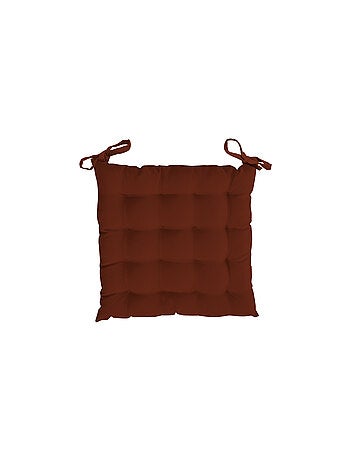 Dessus de chaise capitonné en coton 40x40x5 cm PANAMA, par Soleil d'Ocre