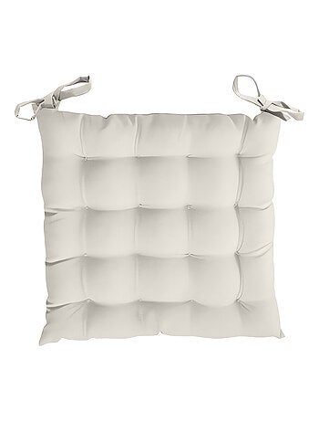 Dessus de chaise capitonné en coton 40x40x5 cm PANAMA, par Soleil d'Ocre