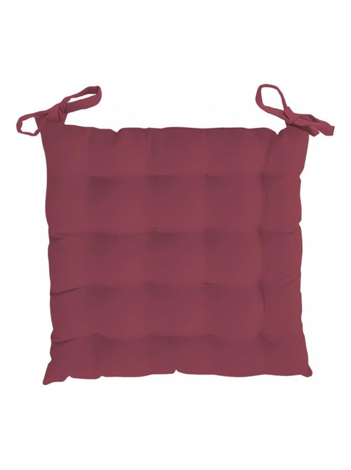 Dessus de chaise capitonné en microfibre lavée 40x40x5 cm BOHEME, par Soleil d'Ocre - Kiabi