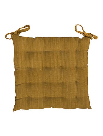 Dessus de chaise capitonné en velours 40X40X5 cm VELVET, par Soleil d'Ocre