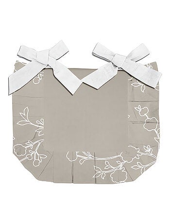 Dessus de chaise en pur coton 40x40x3 cm ROMANCE, par Soleil d'Ocre