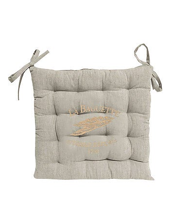 Dessus de chaise imprimé capitonné en coton BAGUETTE