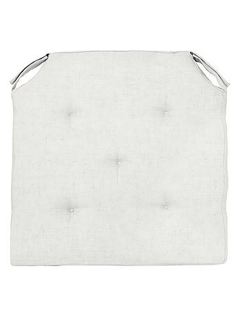 Dessus de chaise lin 40x40x4 cm LINEN, par Soleil d'Ocre