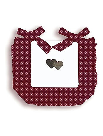Dessus de chaise pur coton 40x40x3 cm LOVE rouge, par Soleil d'Ocre